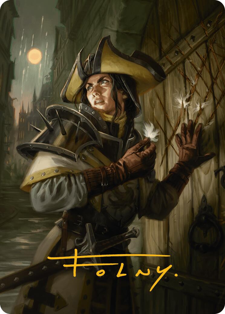 Thraben Inspector Art Card (Gold-Stamped Signature) [Innistrad Remastered Art Series] | Mega City Incorporated