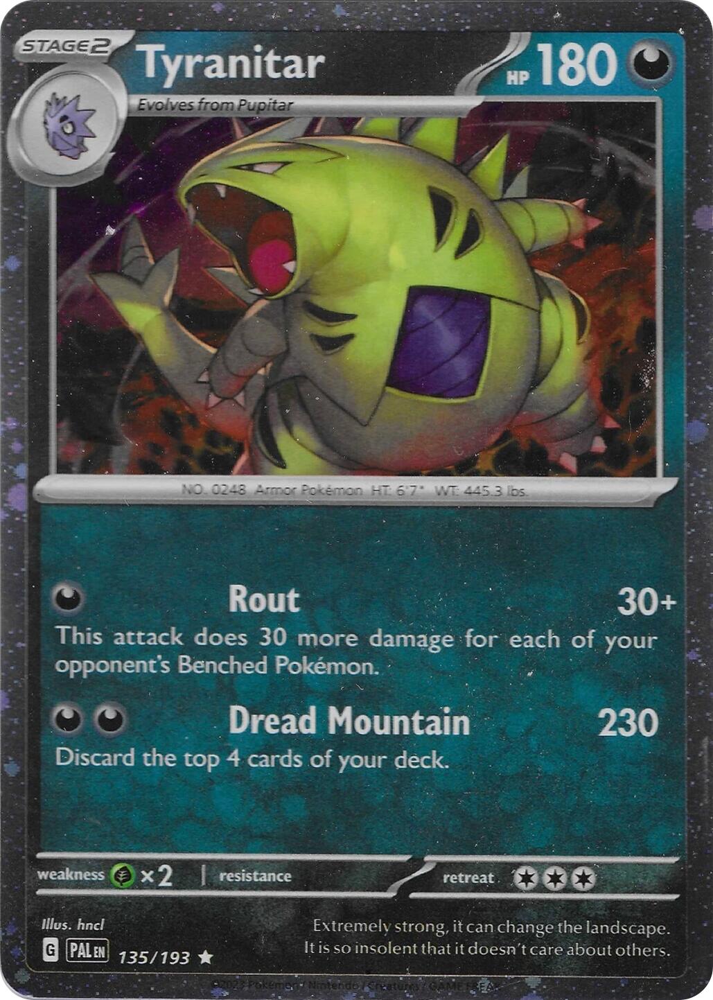 Tyranitar (135/193) (Cosmo Foil) [Miscellaneous Cards] | Mega City Incorporated