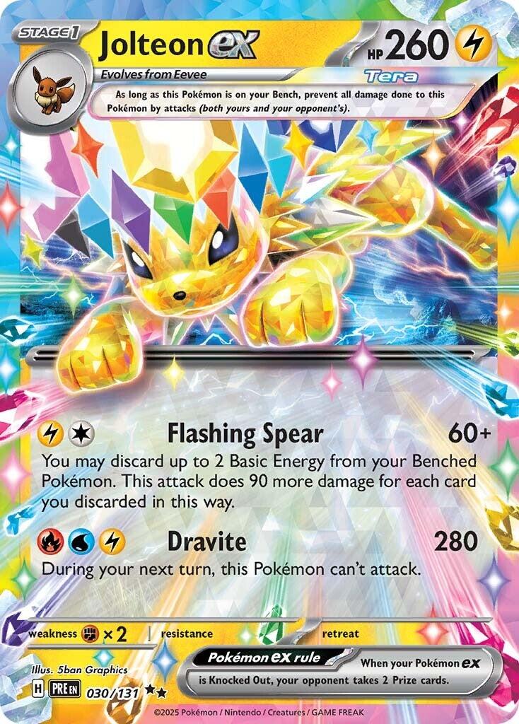 Jolteon ex (030/131) [Scarlet & Violet: Prismatic Evolutions] | Mega City Incorporated