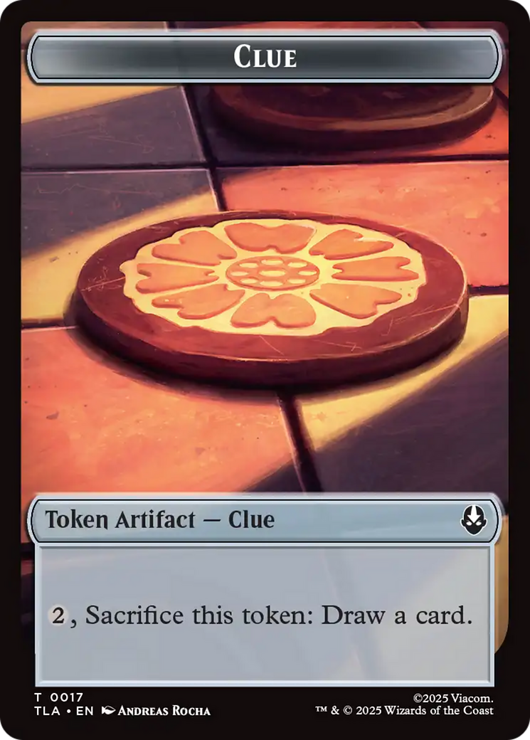 Monk // Clue (0017) Double-Sided Token [Avatar: The Last Airbender Tokens] | Mega City Incorporated