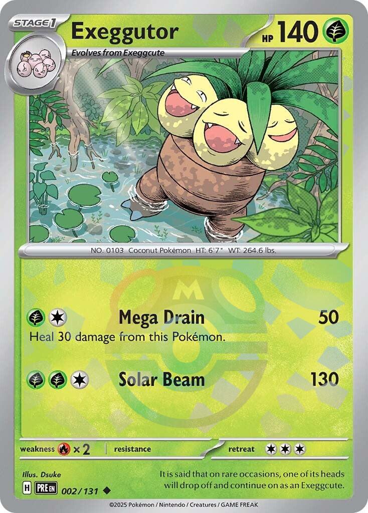 Exeggutor (002/131) (Master Ball Pattern) [Scarlet & Violet: Prismatic Evolutions] | Mega City Incorporated