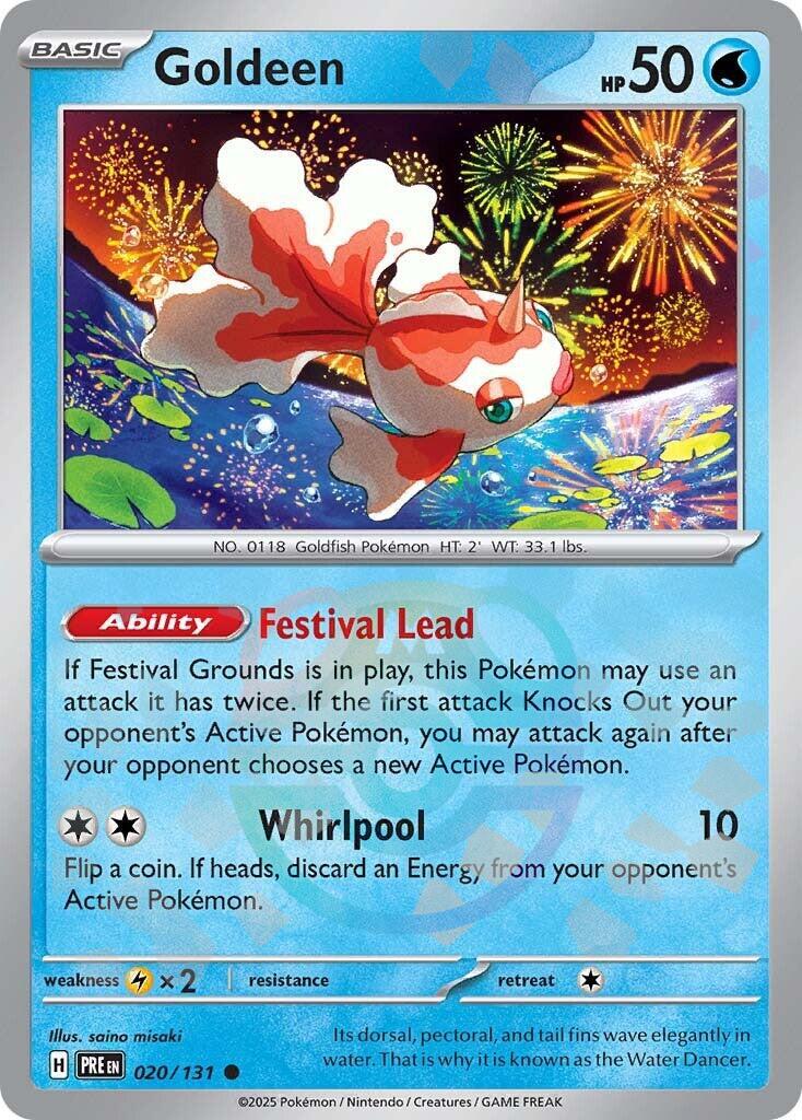 Goldeen (020/131) (Master Ball Pattern) [Scarlet & Violet: Prismatic Evolutions] | Mega City Incorporated