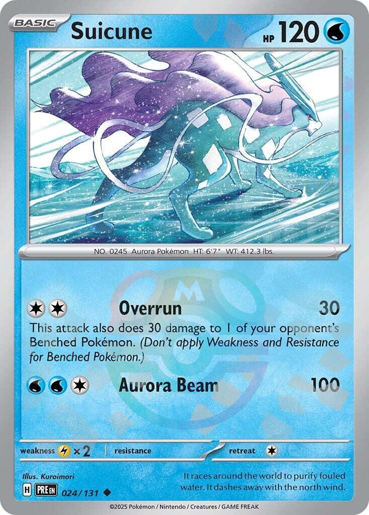 Suicune (024/131) (Master Ball Pattern) [Scarlet & Violet: Prismatic Evolutions] | Mega City Incorporated