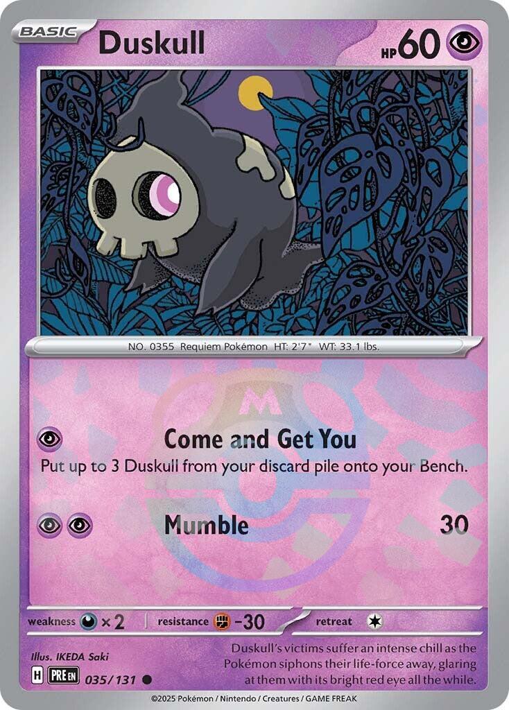 Duskull (035/131) (Master Ball Pattern) [Scarlet & Violet: Prismatic Evolutions] | Mega City Incorporated