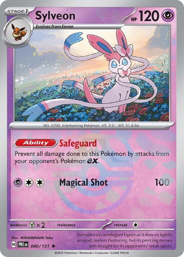 Sylveon (040/131) (Master Ball Pattern) [Scarlet & Violet: Prismatic Evolutions] | Mega City Incorporated