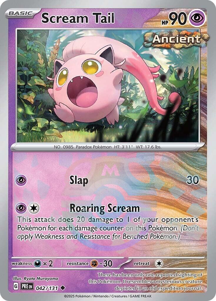 Scream Tail (042/131) (Master Ball Pattern) [Scarlet & Violet: Prismatic Evolutions] | Mega City Incorporated