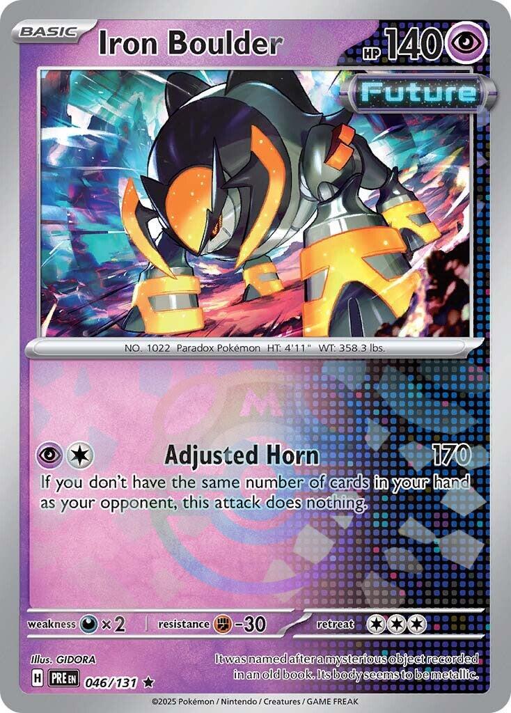 Iron Boulder (046/131) (Master Ball Pattern) [Scarlet & Violet: Prismatic Evolutions] | Mega City Incorporated