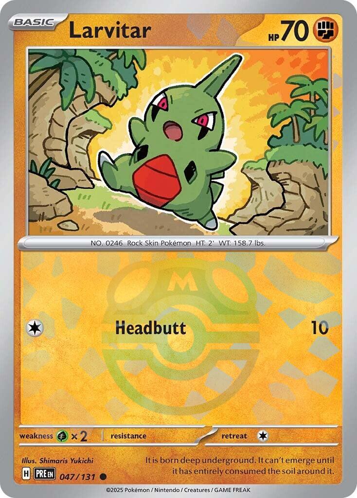 Larvitar (047/131) (Master Ball Pattern) [Scarlet & Violet: Prismatic Evolutions] | Mega City Incorporated