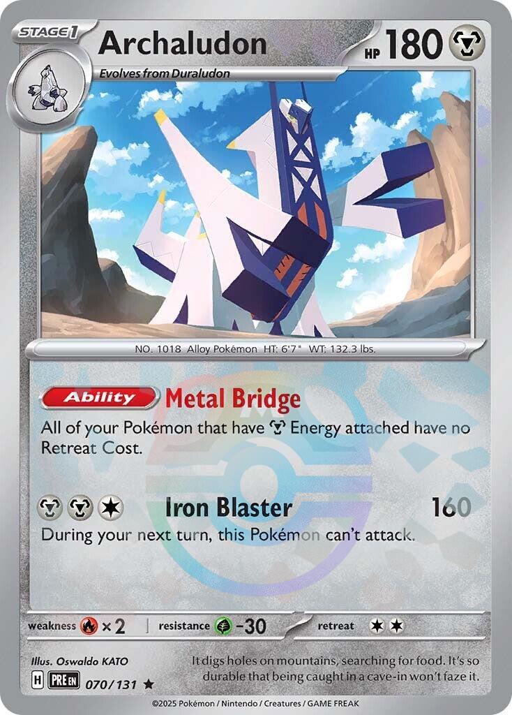 Archaludon (070/131) (Master Ball Pattern) [Scarlet & Violet: Prismatic Evolutions] | Mega City Incorporated
