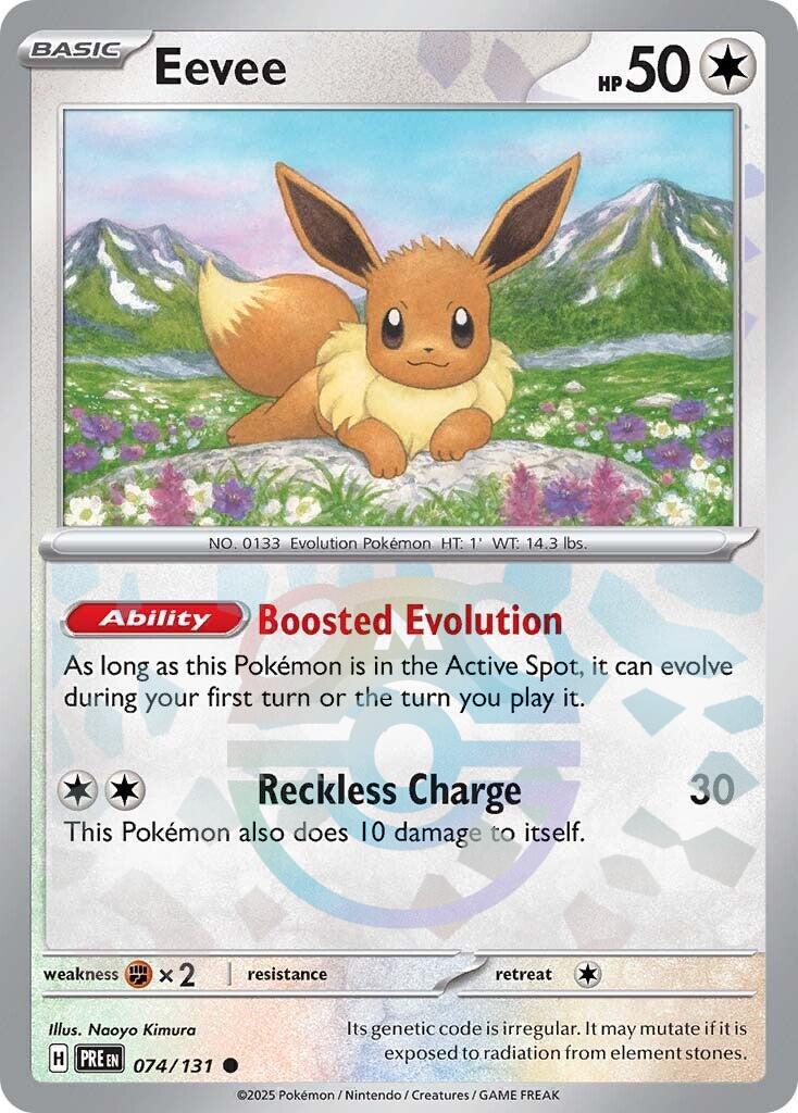 Eevee (074/131) (Master Ball Pattern) [Scarlet & Violet: Prismatic Evolutions] | Mega City Incorporated