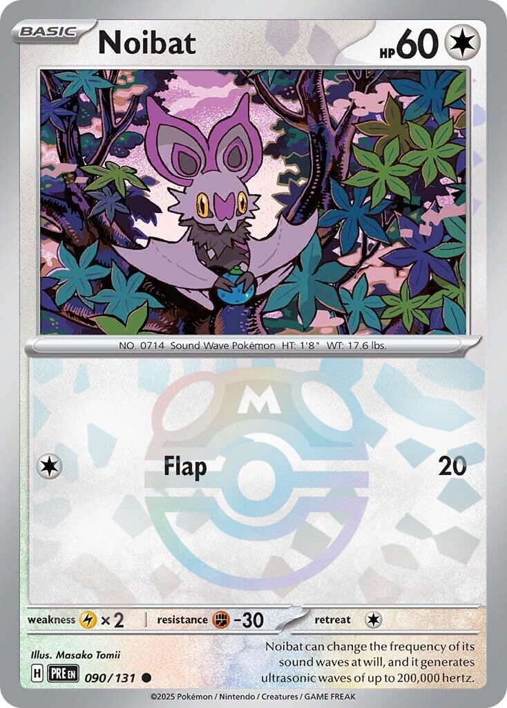 Noibat (090/131) (Master Ball Pattern) [Scarlet & Violet: Prismatic Evolutions] | Mega City Incorporated