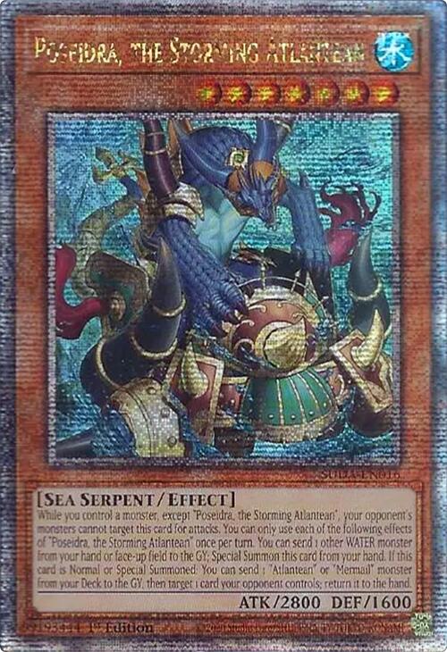 Poseidra, the Storming Atlantean (Quarter Century Secret Rare) [SUDA-EN016] Quarter Century Secret Rare | Mega City Incorporated