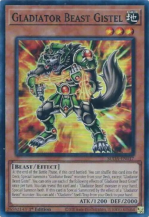 Gladiator Beast Gistel [SUDA-EN017] Super Rare | Mega City Incorporated