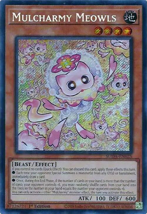 Mulcharmy Meowls [SUDA-EN025] Secret Rare | Mega City Incorporated