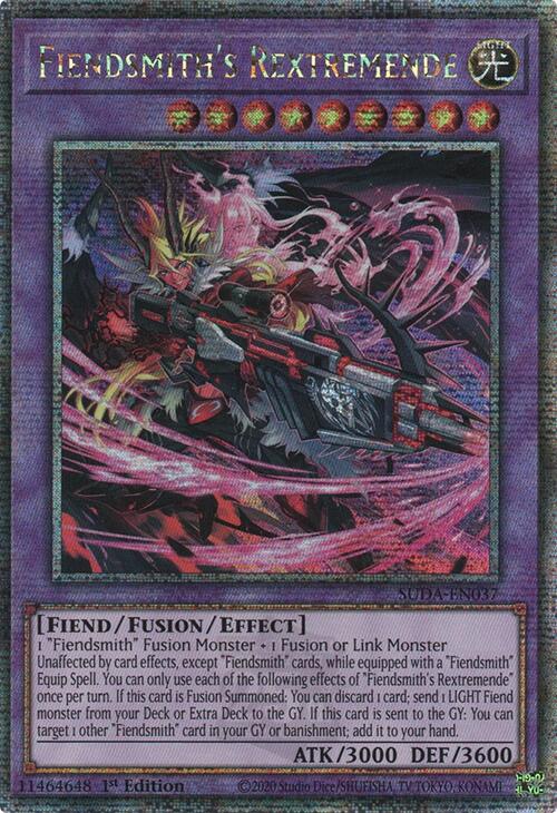 Fiendsmith's Rextremende (Quarter Century Secret Rare) [SUDA-EN037] Quarter Century Secret Rare | Mega City Incorporated