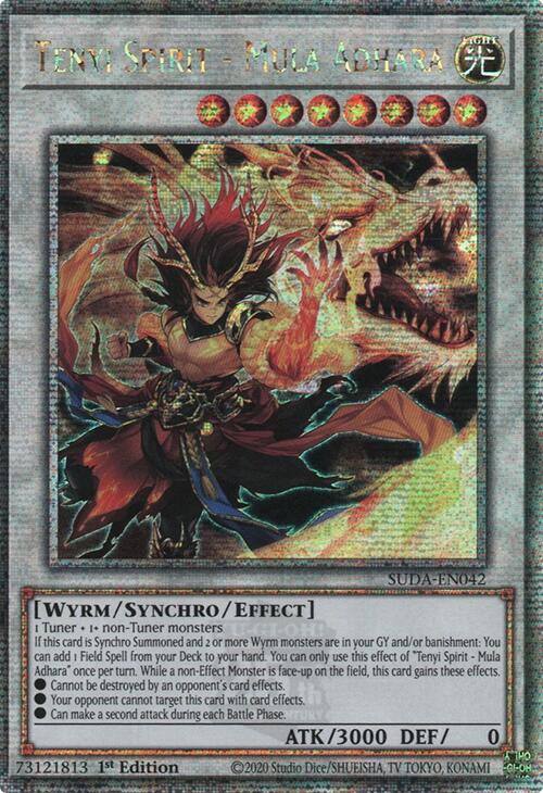 Tenyi Spirit - Mula Adhara (Quarter Century Secret Rare) [SUDA-EN042] Quarter Century Secret Rare | Mega City Incorporated