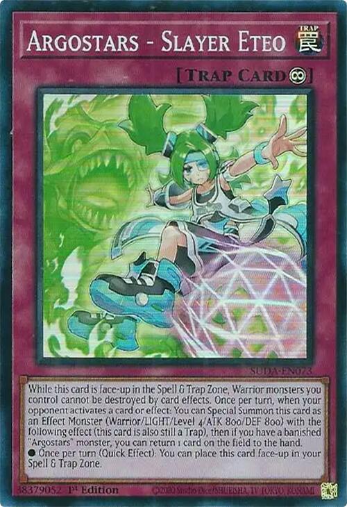 Argostars - Slayer Eteo [SUDA-EN073] Super Rare | Mega City Incorporated