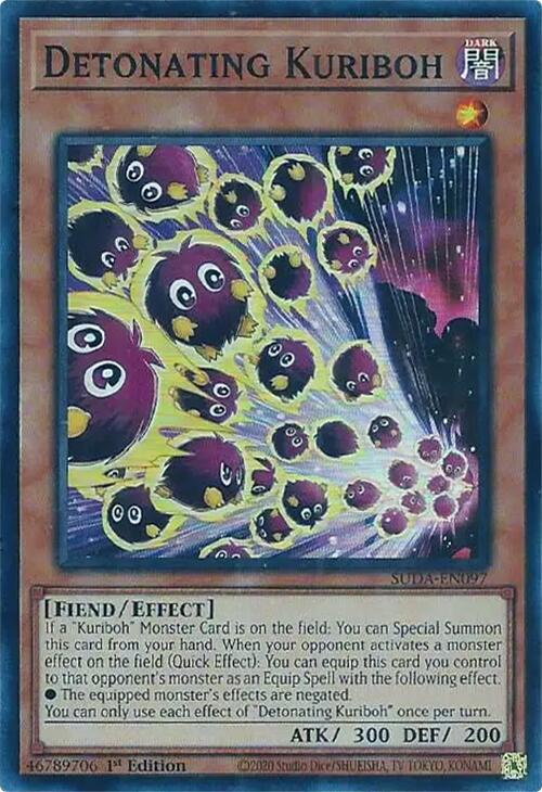 Detonating Kuriboh [SUDA-EN097] Super Rare | Mega City Incorporated