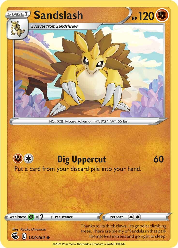 Sandslash (132/264) [Sword & Shield: Fusion Strike] | Mega City Incorporated