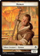 Spirit // Human (0002) Double-Sided Token [Innistrad Remastered Tokens] | Mega City Incorporated