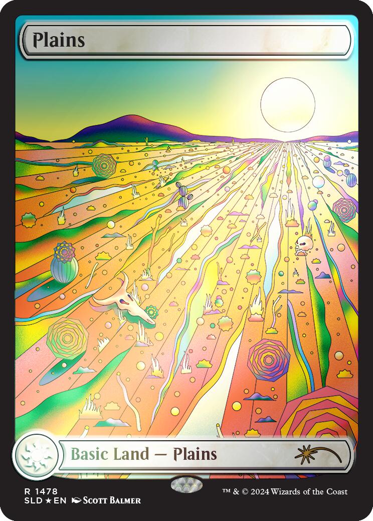 Plains (1478) (Rainbow Foil) [Secret Lair Drop Series] | Mega City Incorporated
