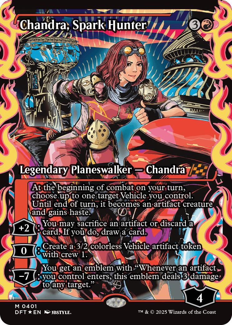 Chandra, Spark Hunter (Showcase) (Japanese) [Aetherdrift] | Mega City Incorporated