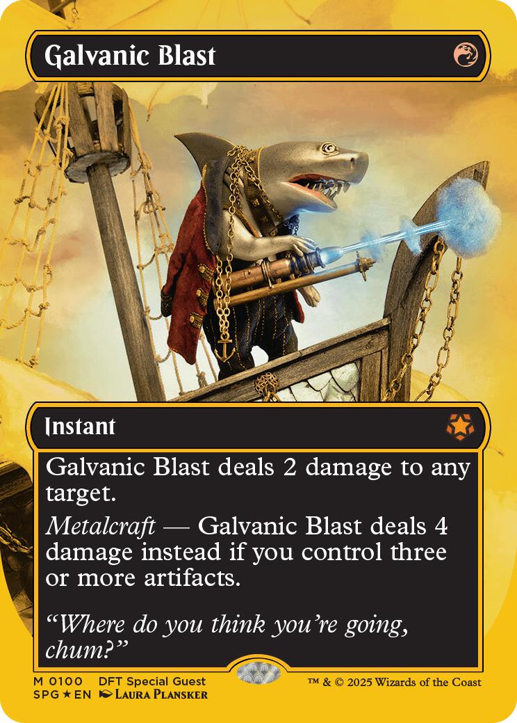 Galvanic Blast (Borderless) (First-Place Foil) [Aetherdrift Special Guests] | Mega City Incorporated
