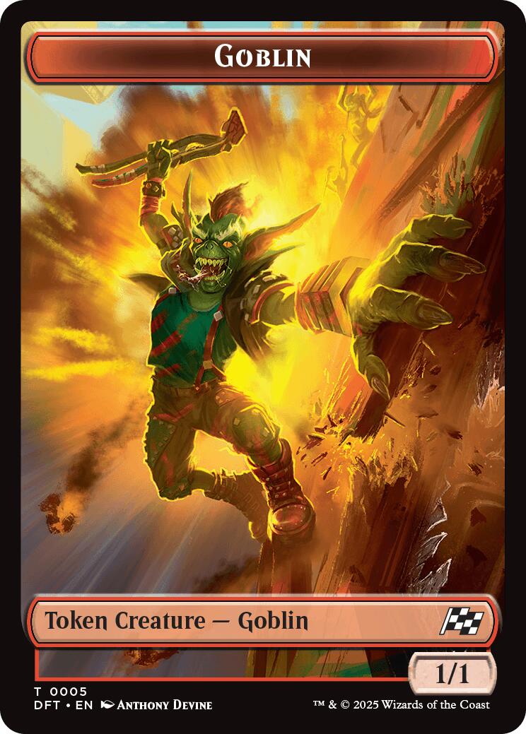 Goblin // Thopter (0010) Double-Sided Token [Aetherdrift Tokens] | Mega City Incorporated