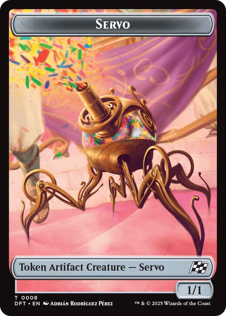 Servo // Thopter (0009) Double-Sided Token [Aetherdrift Tokens] | Mega City Incorporated