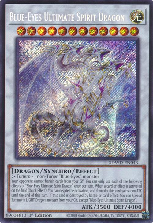 Blue-Eyes Ultimate Spirit Dragon (Secret Rare) [SDWD-EN043] Secret Rare | Mega City Incorporated