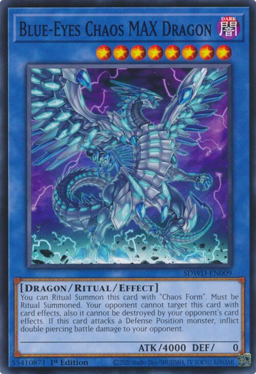 Blue-Eyes Chaos MAX Dragon [SDWD-EN009] Common | Mega City Incorporated