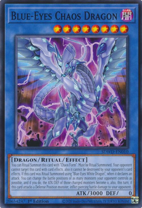 Blue-Eyes Chaos Dragon [SDWD-EN010] Common | Mega City Incorporated