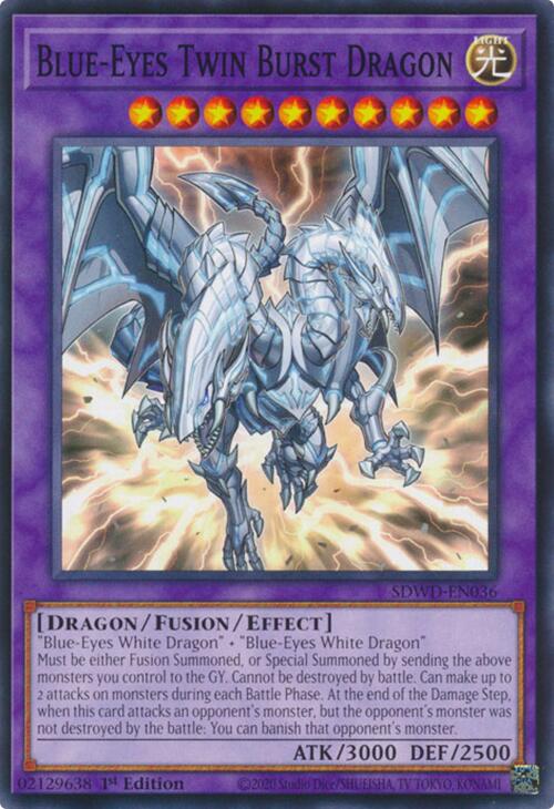 Blue-Eyes Twin Burst Dragon [SDWD-EN036] Common | Mega City Incorporated