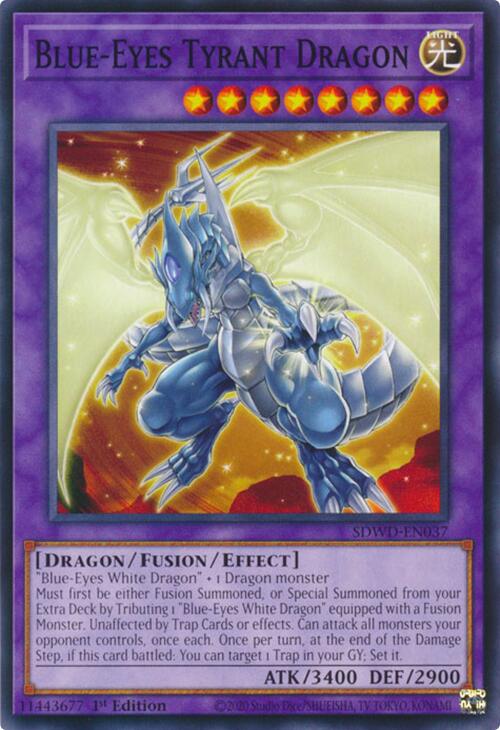 Blue-Eyes Tyrant Dragon [SDWD-EN037] Common | Mega City Incorporated