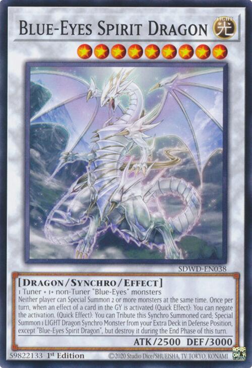 Blue-Eyes Spirit Dragon [SDWD-EN038] Common | Mega City Incorporated