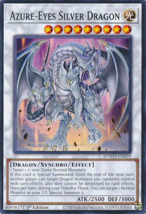 Azure-Eyes Silver Dragon [SDWD-EN039] Common | Mega City Incorporated