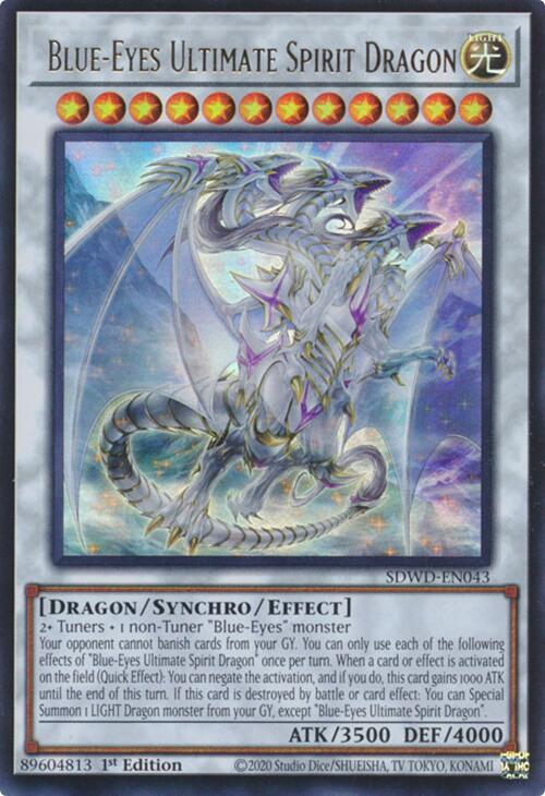 Blue-Eyes Ultimate Spirit Dragon [SDWD-EN043] Ultra Rare | Mega City Incorporated