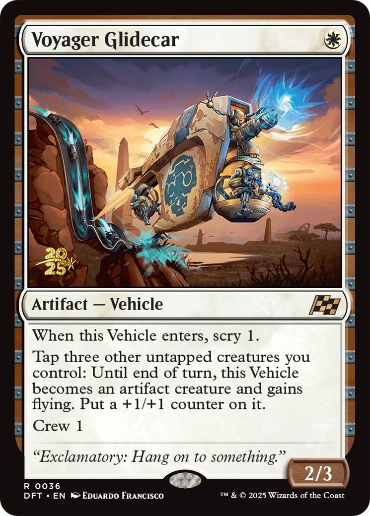 Voyager Glidecar [Aetherdrift Prerelease Promos] | Mega City Incorporated
