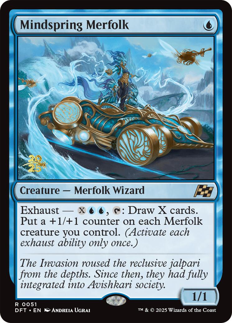 Mindspring Merfolk [Aetherdrift Prerelease Promos] | Mega City Incorporated