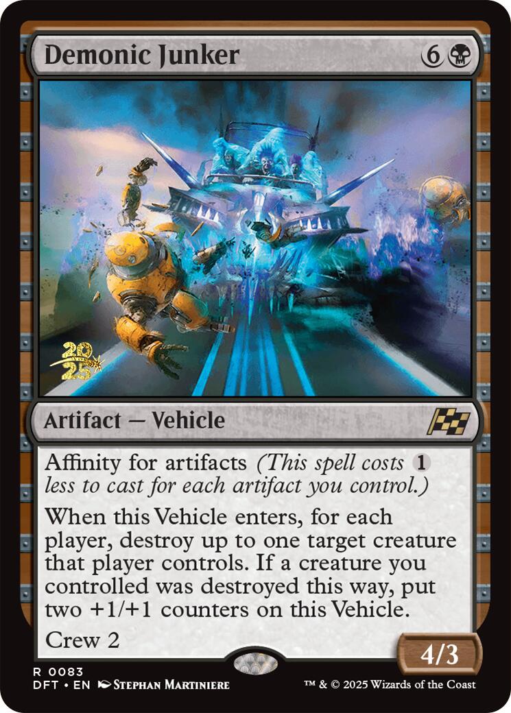 Demonic Junker [Aetherdrift Prerelease Promos] | Mega City Incorporated