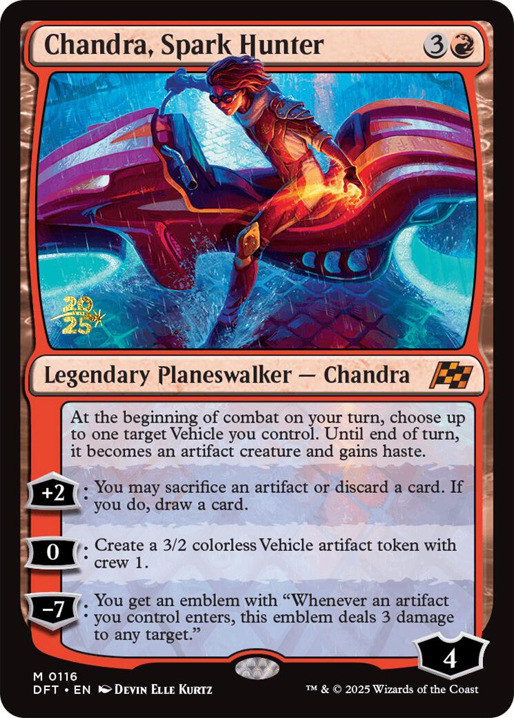 Chandra, Spark Hunter [Aetherdrift Prerelease Promos] | Mega City Incorporated