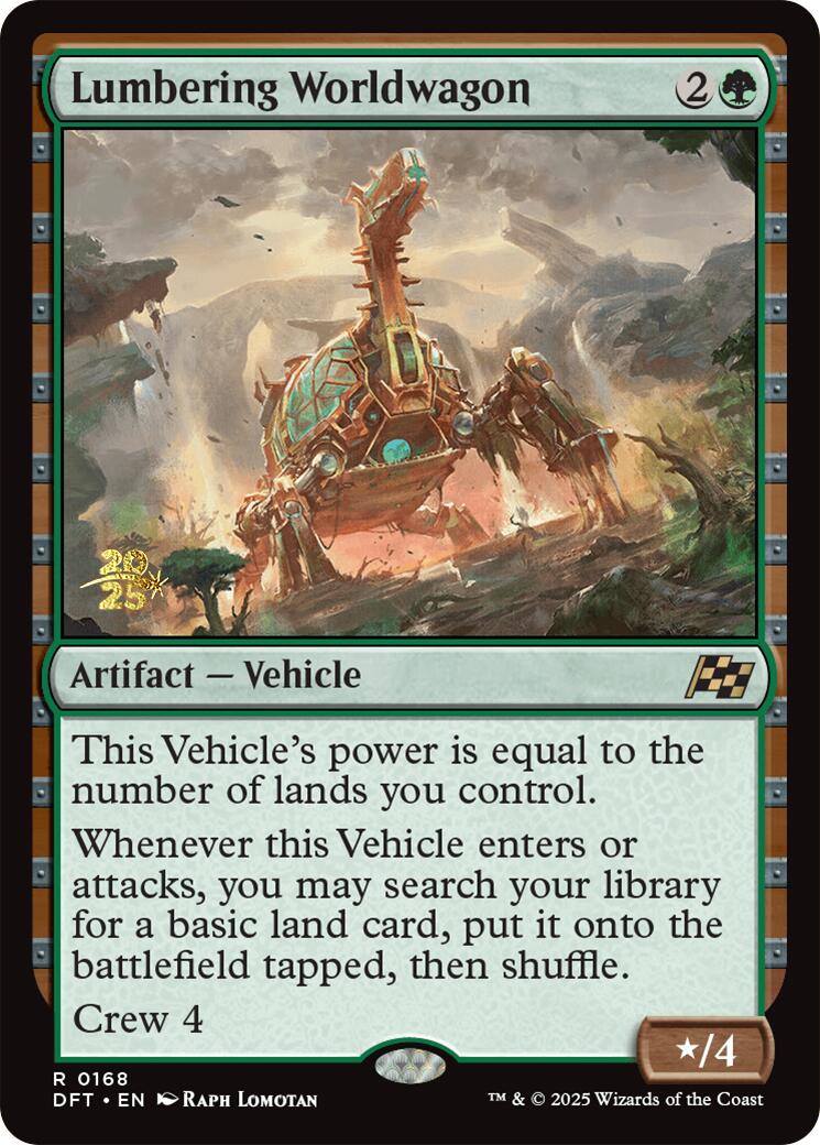 Lumbering Worldwagon [Aetherdrift Prerelease Promos] | Mega City Incorporated