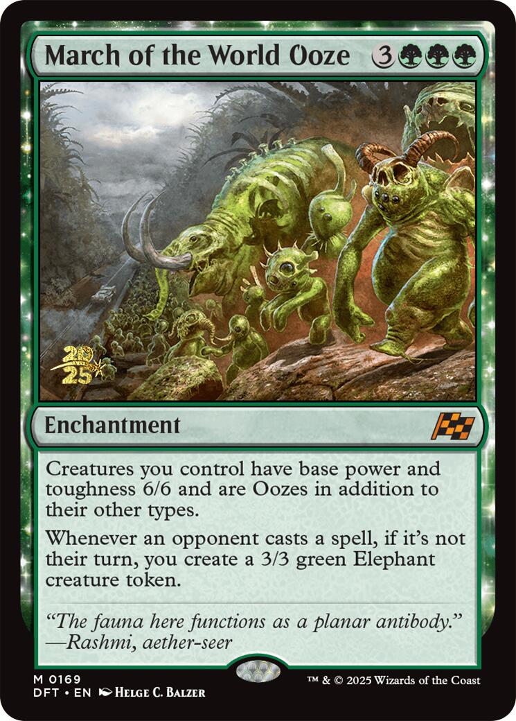 March of the World Ooze [Aetherdrift Prerelease Promos] | Mega City Incorporated