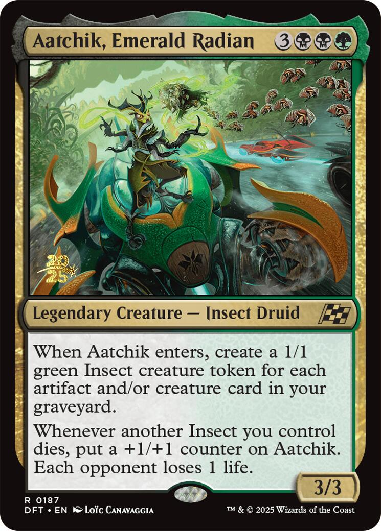 Aatchik, Emerald Radian [Aetherdrift Prerelease Promos] | Mega City Incorporated