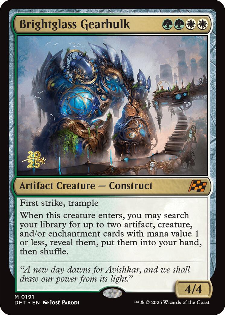 Brightglass Gearhulk [Aetherdrift Prerelease Promos] | Mega City Incorporated