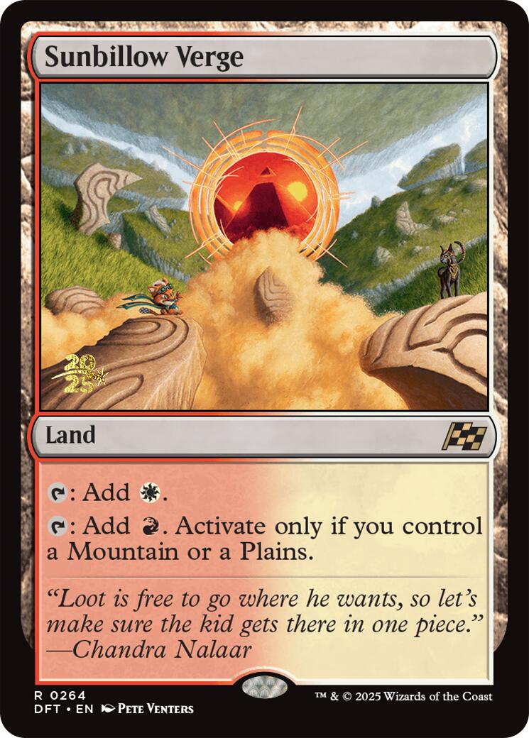 Sunbillow Verge [Aetherdrift Prerelease Promos] | Mega City Incorporated
