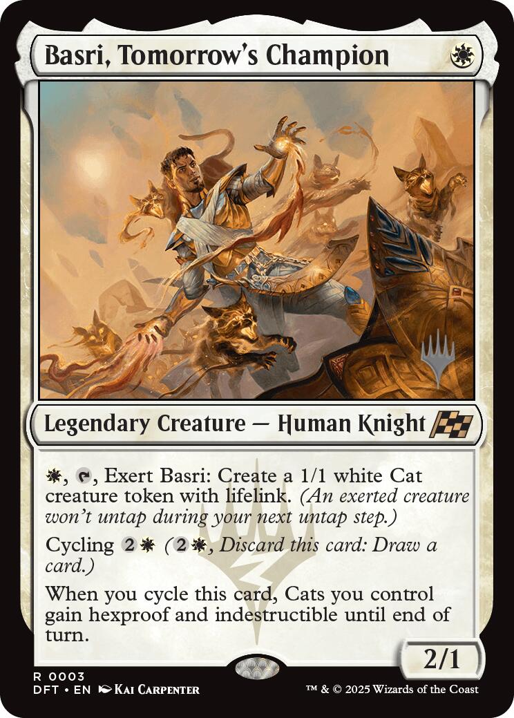 Basri, Tomorrow's Champion (Promo Pack) [Aetherdrift Promos] | Mega City Incorporated