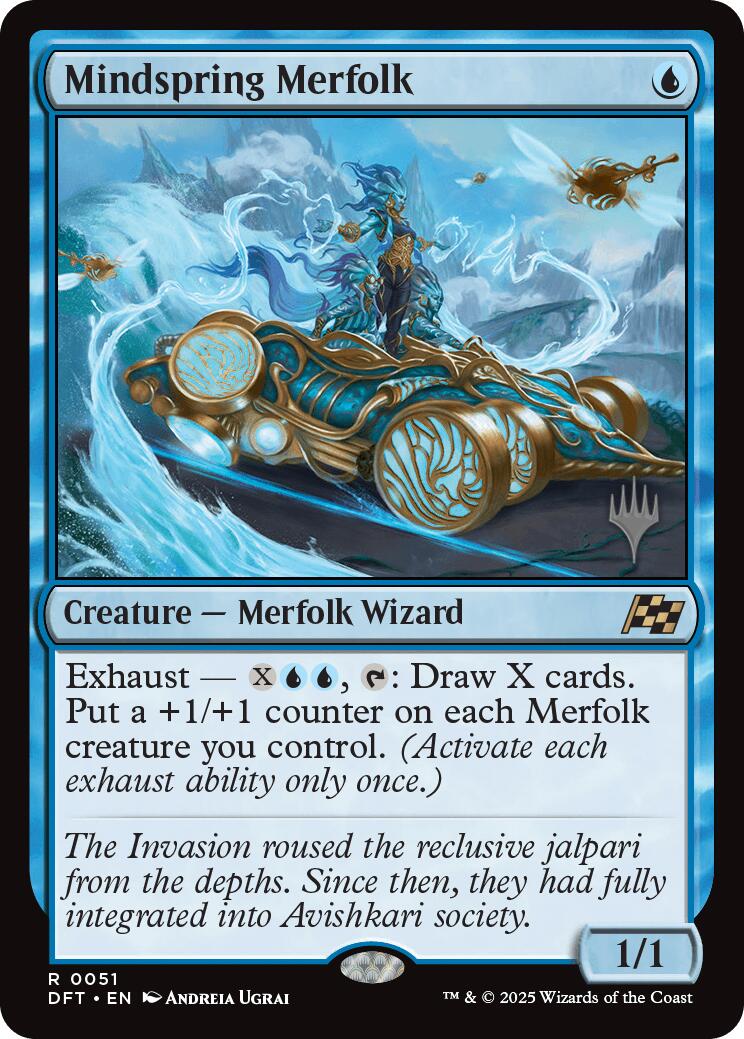 Mindspring Merfolk [Aetherdrift Promos] | Mega City Incorporated