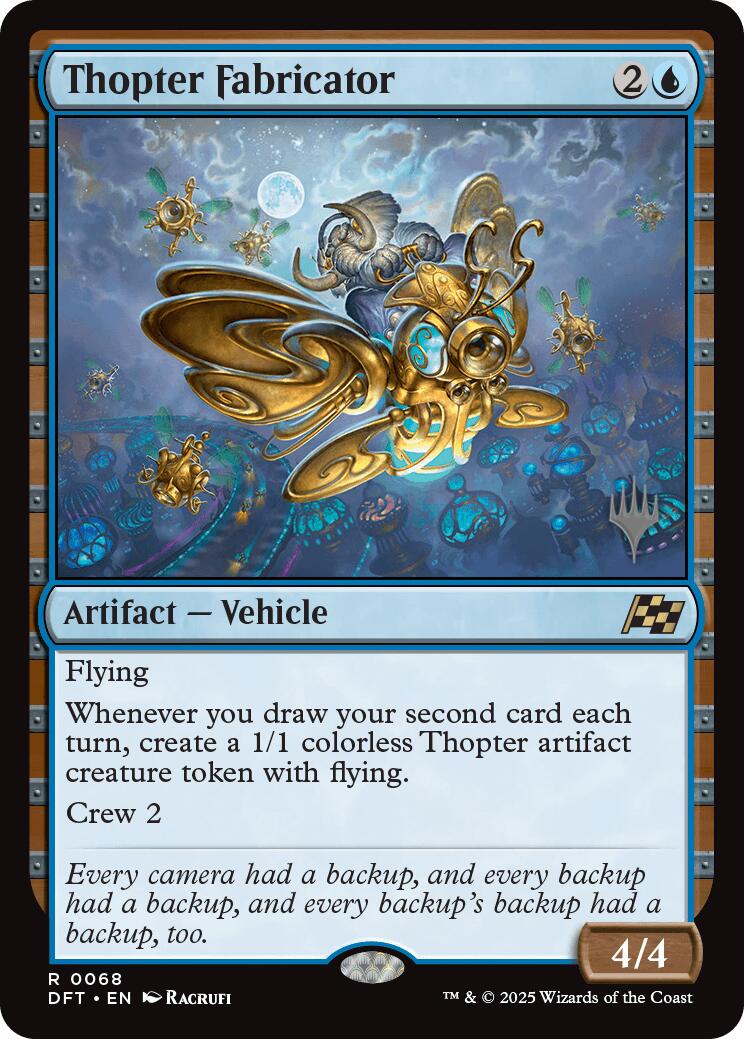 Thopter Fabricator [Aetherdrift Promos] | Mega City Incorporated