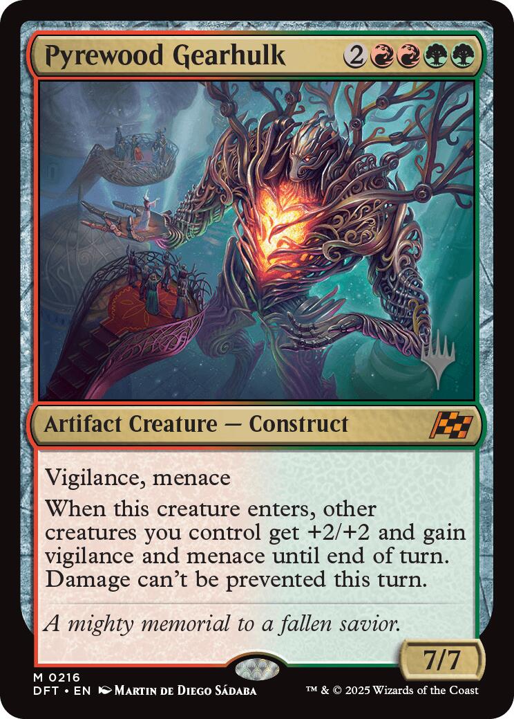 Pyrewood Gearhulk (Promo Pack) [Aetherdrift Promos] | Mega City Incorporated